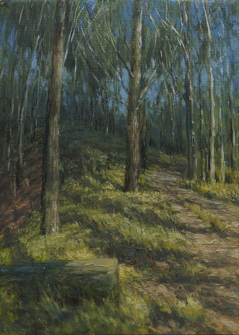 Oil Sketch for Hardwood Cathedral by Scott  Breton | Lethbridge Gallery